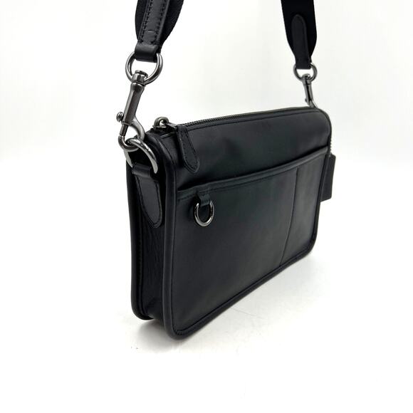 Coach Heritage Convertible Crossbody Black Bag Purse C8139 - Picture 7 of 9